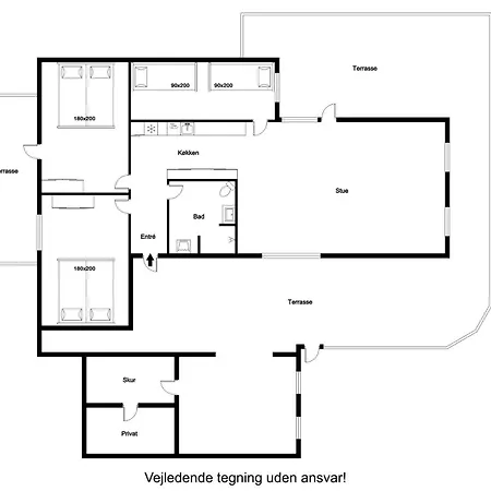 Lovely Renovated Home, With Large Enclosed Terrace, In Vorupor By The North Sea Thisted
